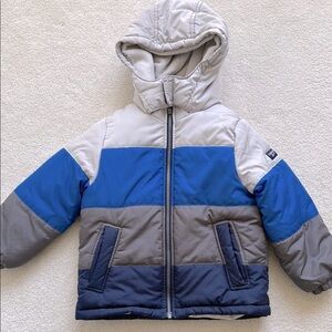 OshKosh B'gosh Puffer Jacket - Blue, Gray, and Navy